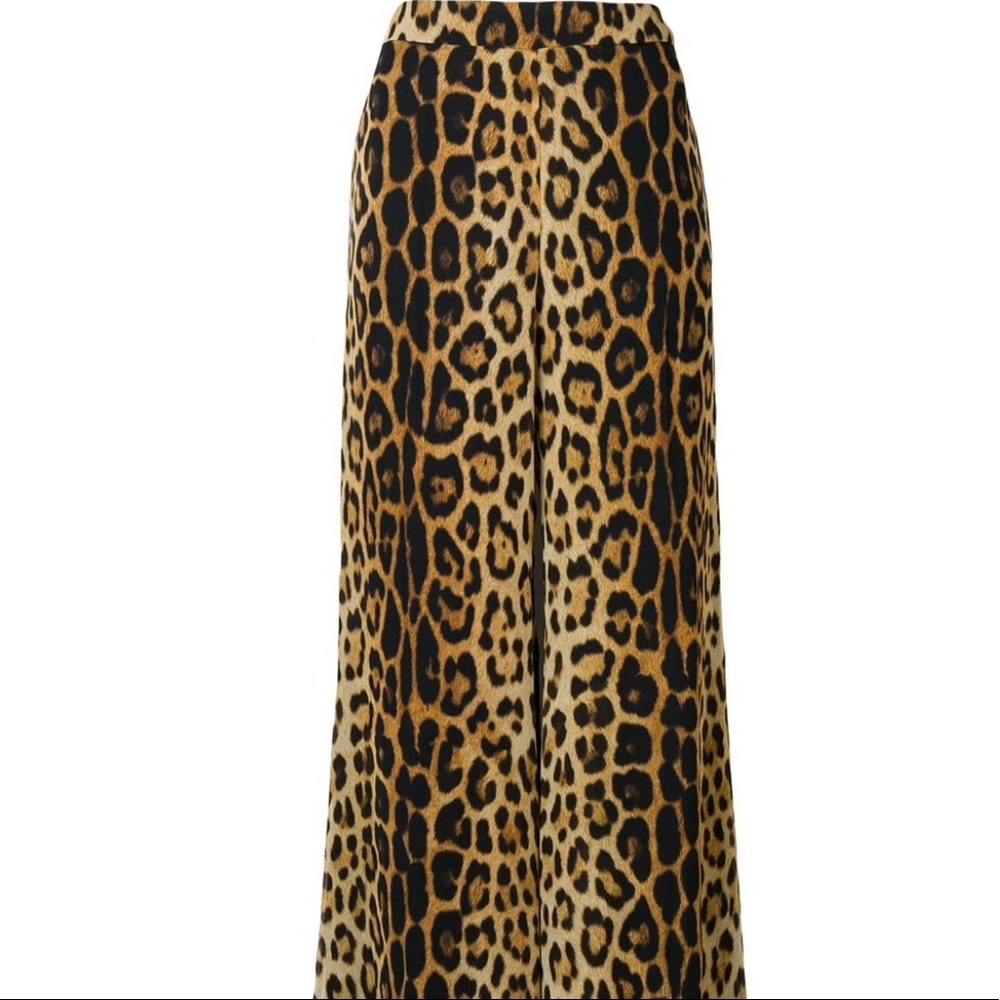COPY - Moschino flared leopard trousers 38